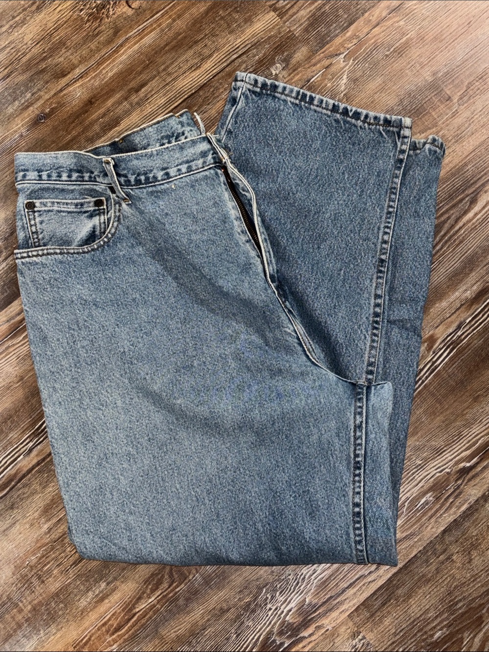 Classic Men's Blue Denim Jeans